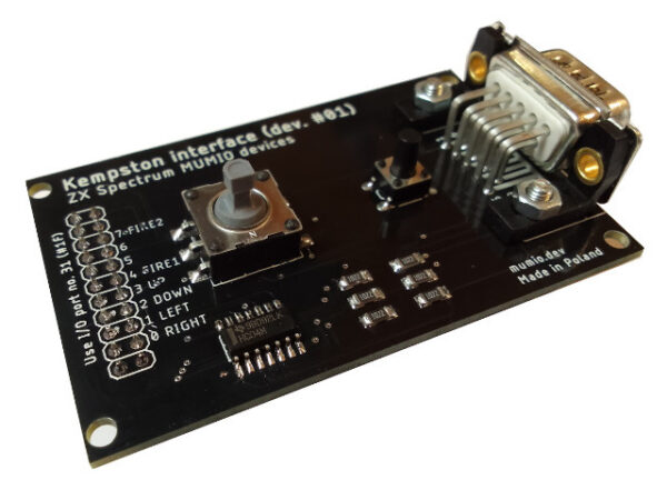 Interfejs Kempston z joystickiem - MUMIO dev #01