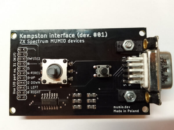 Interfejs Kempston z joystickiem - MUMIO dev #01