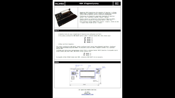 ZX Spectrum Diagnostic Card (4 x ROM)