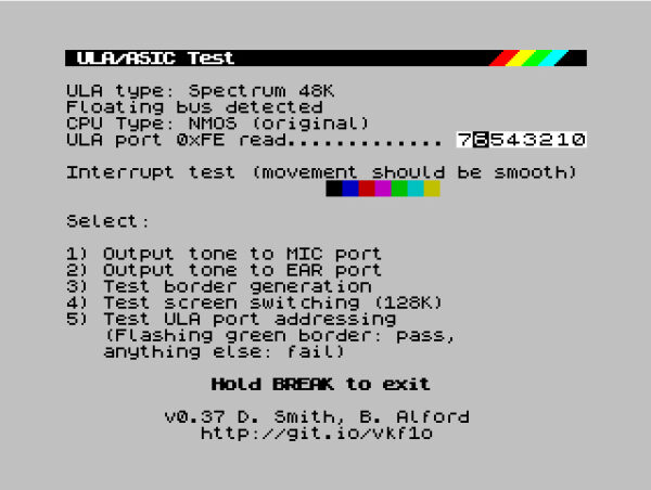ZX Spectrum Diagnostic Card (4 x ROM)