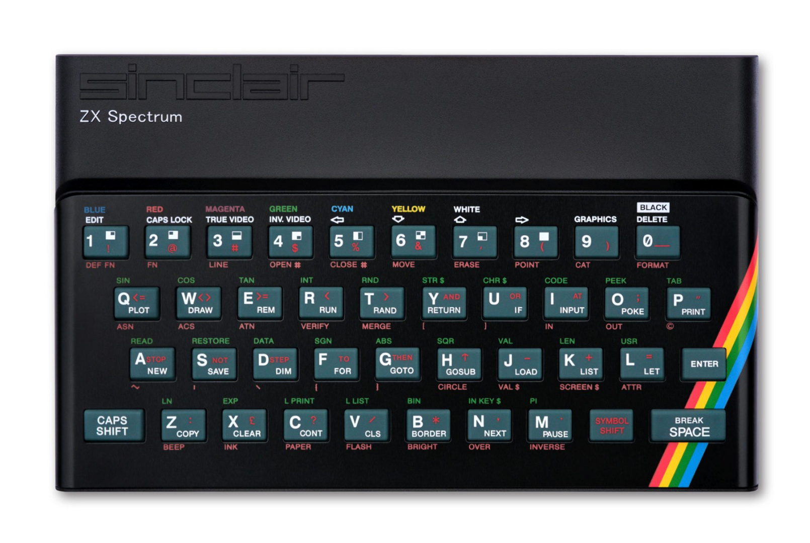 ZX Spectrum 48 case, matt black, complete with keyboard
